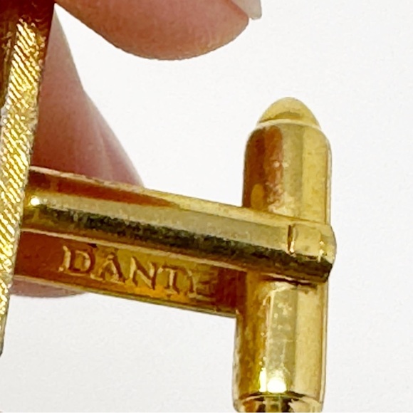 Jade Green Stone Vintage Quality DANTE Cuff Links beautiful - Picture 6 of 8